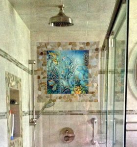 Tile Mural Installations Bathroom