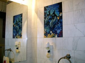 Tile Mural Installations Bathroom