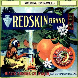 Fruit Crate Labels transferred onto tiles