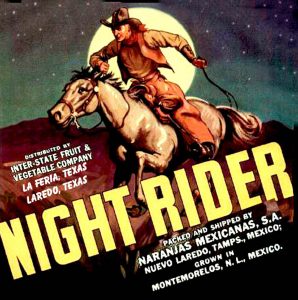 Fruit Crate Labels transferred onto tiles