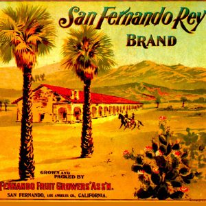 Fruit Crate Labels transferred onto tiles