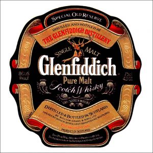 Vintage Liquor Labels transferred onto tiles