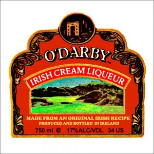 Vintage Liquor Labels transferred onto tiles