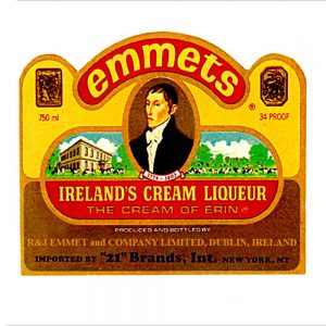 Vintage Liquor Labels transferred onto tiles