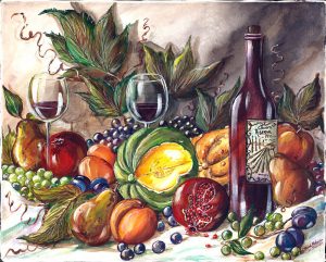 Wine Art Tile Murals
