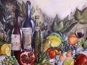 Wine Art Tile Murals
