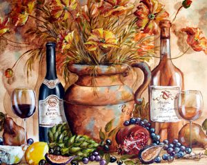 Wine Art Tile Murals