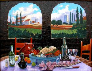 Wine Art Tile Murals