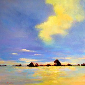 Water scenes transferred onto tiles to create rile murals