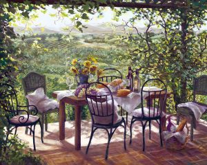 Tuscan landscapes can be transferred onto tiles for indoors and outdoors,walls,floors,pools,countertops.