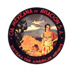 Vintage Hotel and transportation transferred onto tiles