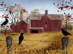 Americana art transferred onto tiles