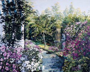 Street Scene Paintings transferred onto tiles