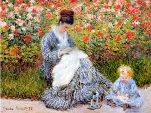 Impresssionist art Americana art transferred onto tiles