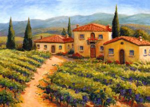 Tuscan landscapes can be transferred onto tiles for indoors and outdoors,walls,floors,pools,countertops.