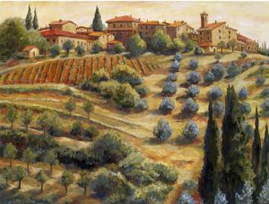 Tuscan landscapes can be transferred onto tiles for indoors and outdoors,walls,floors,pools,countertops.