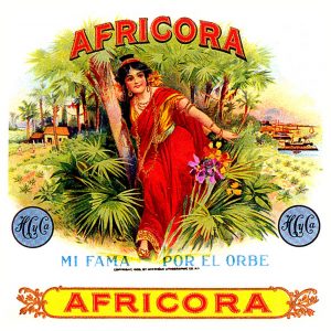 Cigars and cigarettes transferred onto ceramic or marble tiles