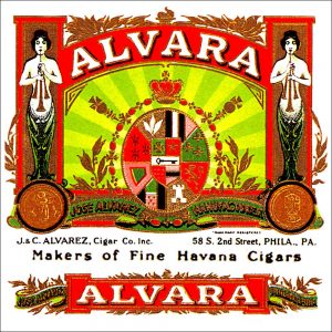 Cigars and cigarettes transferred onto ceramic or marble tiles