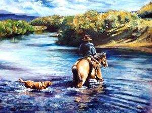 Western Paintings transferred onto tiles