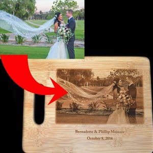 Personalized and engraved Bamboo Cutting Board