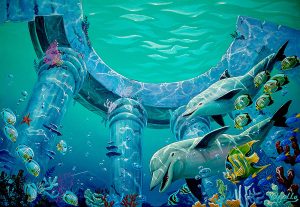 Undersea Paintings transferred onto tiles