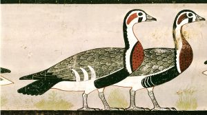 Egyptian Duck Paintings transferred onto tiles