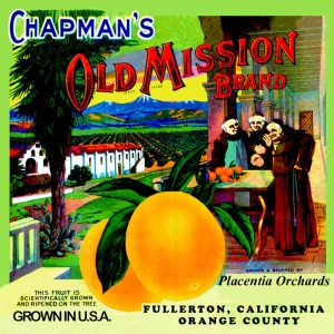 Fruit Crate Labels transferred onto tiles