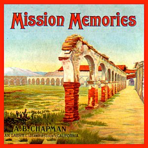 Fruit Crate Labels transferred onto tiles