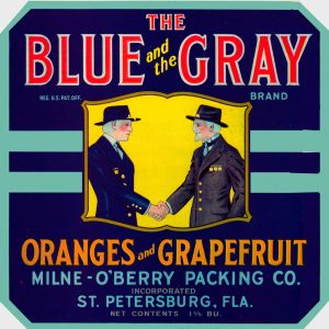 Fruit Crate Labels transferred onto tiles