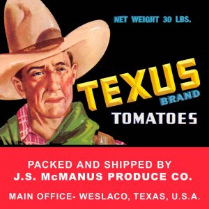 Fruit Crate Labels transferred onto tiles