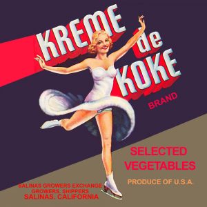 Fruit Crate Labels transferred onto tiles