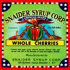 Grocery Labels transferred onto tiles