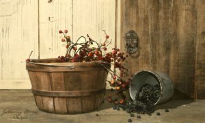 Americana art transferred onto tiles