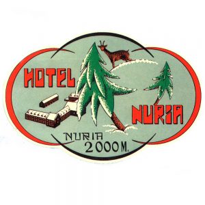 Vintage Hotel and transportation transferred onto tiles