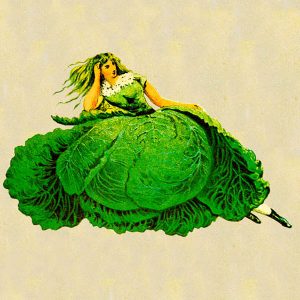 Veggie People transferred onto tiles