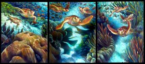 Loggerhead Sea Journey Mural Tiles