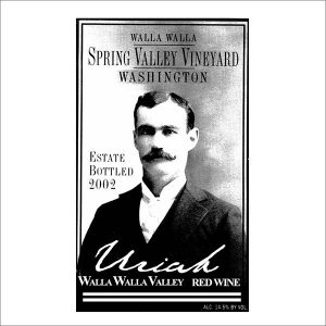 Wine labels transferred onto tiles