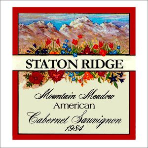 Wine labels transferred onto tiles