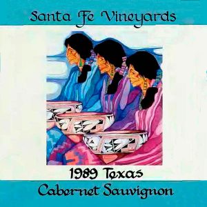 Wine labels transferred onto tiles