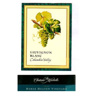 Wine labels transferred onto tiles