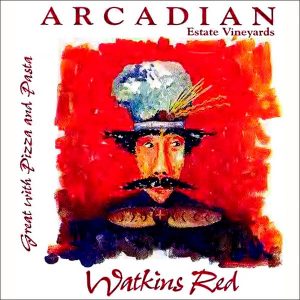 Wine labels transferred onto tiles