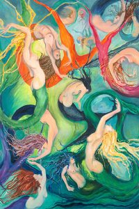 Undersea Paintings transferred onto tiles