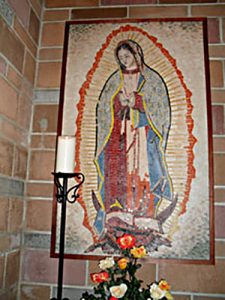 Mosaic-Lady-Of-Guadalupe-in-Church
