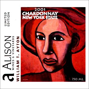 Wine labels transferred onto tiles