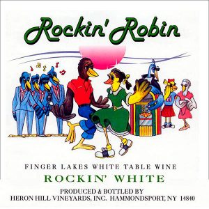 Wine labels transferred onto tiles