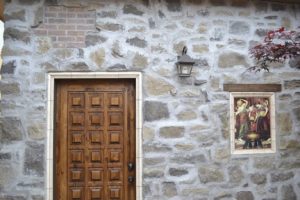 The Danaiddes transferred onto tiles for the exterior of his home