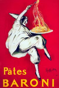 Pates Baroni vintage poster transferred onto tiles