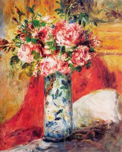 Floral Still Life Paintings transferred onto tiles