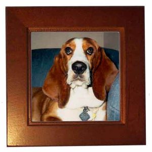 Rosewood Frame with custom Photo Tile