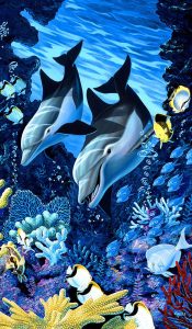 Undersea Paintings transferred onto tiles